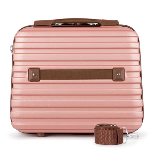 Cosmetic travel case ABS STL957 pink