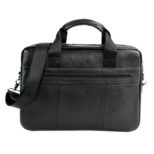 Torba weekendowa podróżna skórzana Solier SL39 Astrin czarna