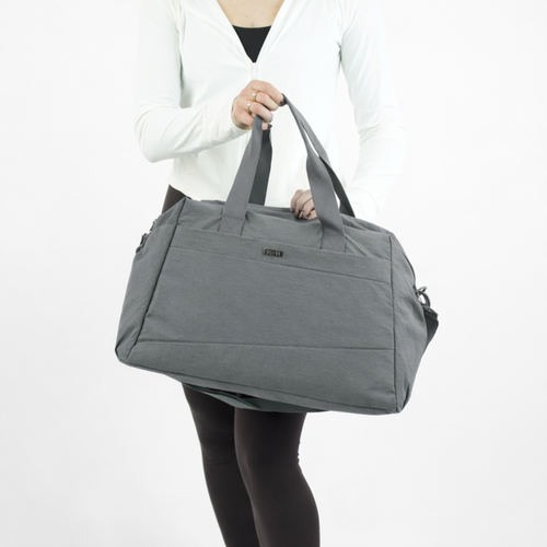 Materiałowa sportowa torba damska fitness Solier FB54 Eloa - szary