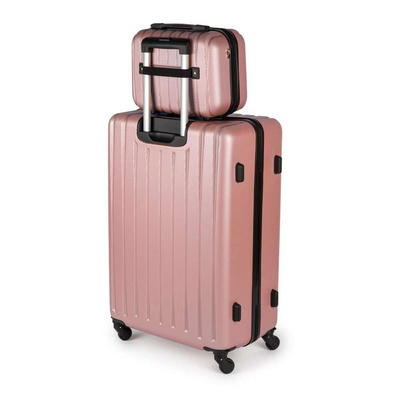 Cosmetic travel case ABS STL902 pink