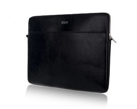 Genuine leather laptop case 15' Solier SA24A Black