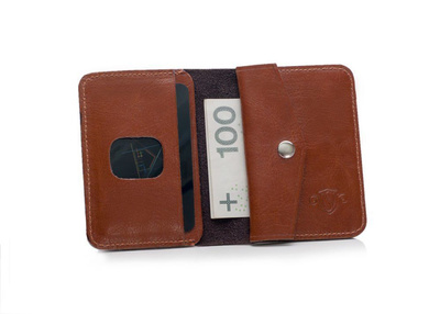 PERSONALISED GENUINE LEATHER WALLET WITH COIN HOLDER SW16