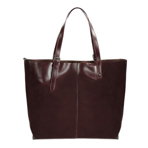 Genuine leather woman's laptop bag FL25 black with snake pattern