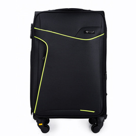 Medium soft luggage M Solier STL1651 black-green