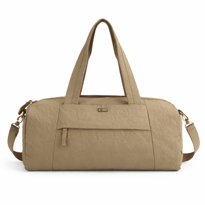 Sportowa torba materiałowa fitness Solier FB52 Lunea - beż