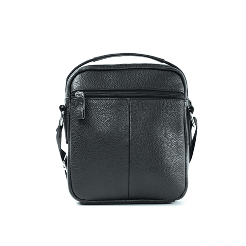 Męska torba listonoszka skórzana SL35 MOSS czarna