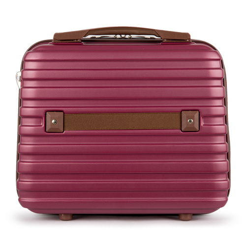 Cosmetic travel case ABS STL957 burgundy