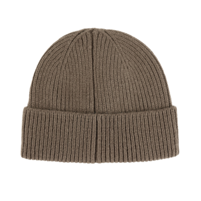 Wełniana czapka 100% wełny MERIN - ciemny brąz