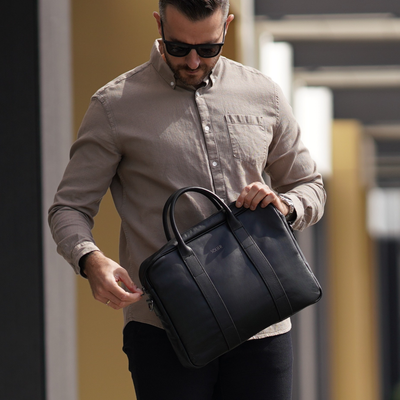 Skórzana męska torba na laptopa Solier SL20 EDYNBURG