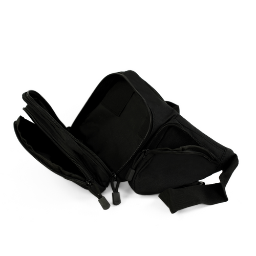 Genuine leather woman's laptop bag FL25 black with snake pattern