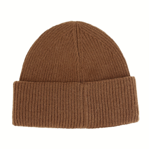 Ciepła wełniana czapka 100% wełny FJORD brąz