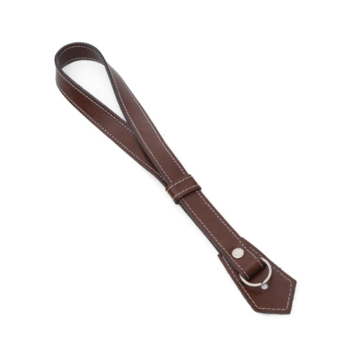 Personalised hand camera strap SA47 brown vintage 