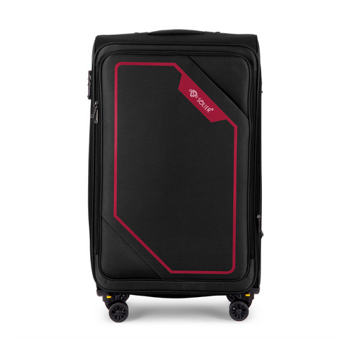 Medium soft luggage M 23'' Solier STL2240 black-red 