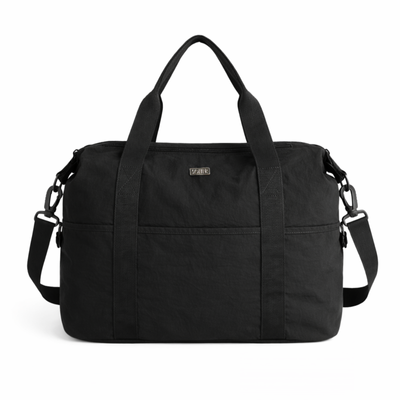 Duża materiałowa torba damska sportowa Solier FB55 Viona - czarna