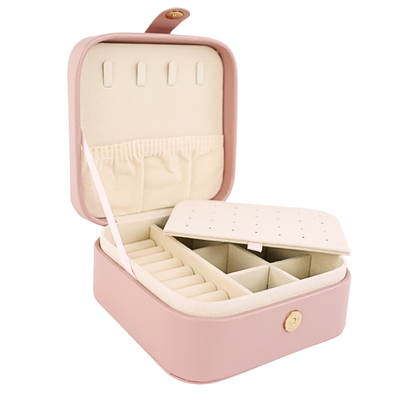 Personalizowana duża szkatułka na biżuterię - róż