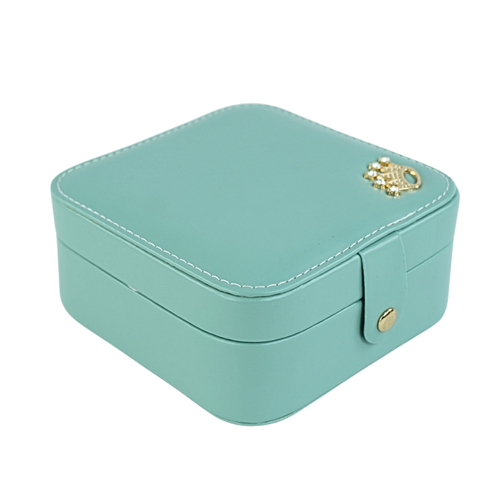 Personalizowana duża szkatułka na biżuterię - zielona