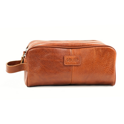 Elegant leather men's beauty bag SOLIER SZETLAND