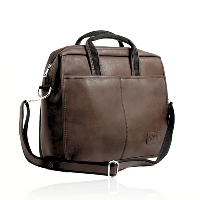 Brown shoulder laptop bag S13