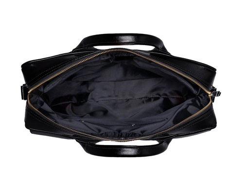 Leather woman's laptop bag FL15 Positano black