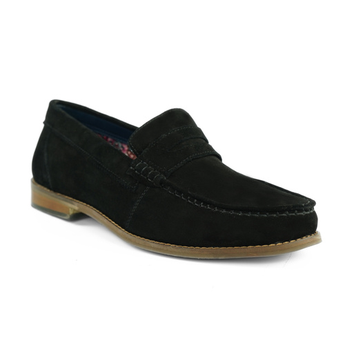 Men's stylish leather Chukka shoes / boots dark brown M467DBS