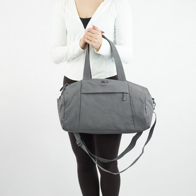 Sportowa torba materiałowa fitness Solier FB52 Lunea - szara