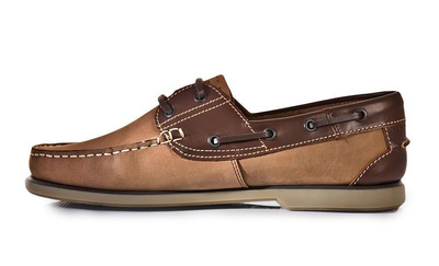Men's leather moccasins brown M551BN