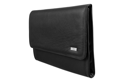 Genuine leather conference folder Solier SA01 OBAN black