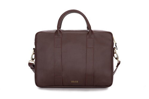 Elegant shoulder laptop bag Felice Gold Dulce