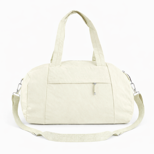 Materiałowa torba sportowa Solier SM05 Shala - beż