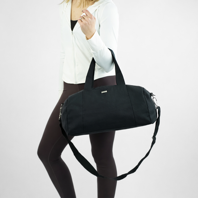 Materiałowa torba sportowa Solier SM05 Shala - czarny