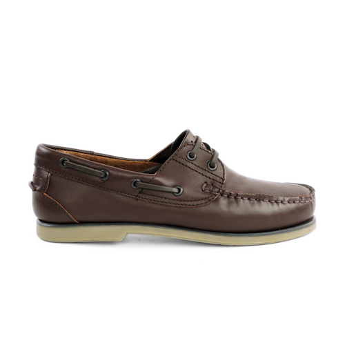 Men's stylish leather Chukka shoes / boots dark brown M467DBS