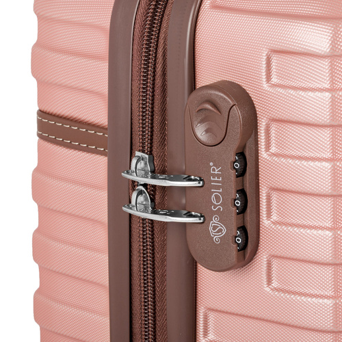 MEDIUM SUITCASE 22' STL957 ABS PINK