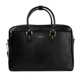 Genuine leather women's laptop bag Marina black