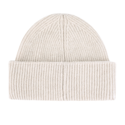 Ciepła wełniana czapka 100% wełny FJORD jasny beż