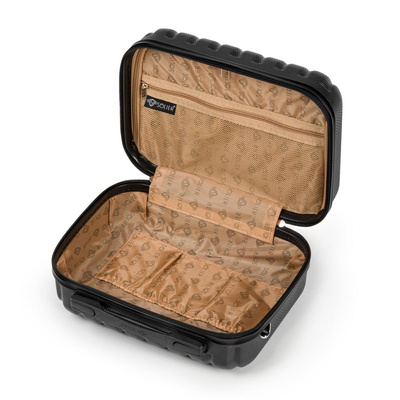 Cosmetic travel case ABS STL902 black