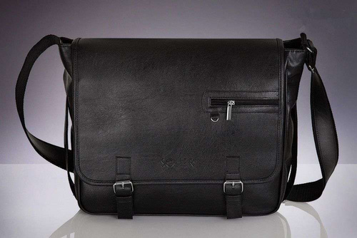 black shoulder laptop bag Solier S12