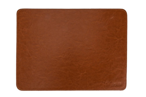 Genuine leather laptop pad Solier SA43 camel