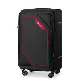 Medium soft luggage M 23'' Solier STL2240 black-red