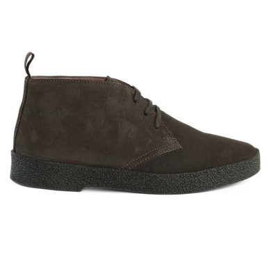 Men's stylish leather Chukka shoes / boots dark brown M467DBS