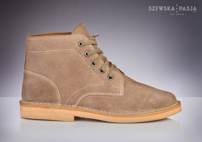 Men's stylish leather Chukka shoes / boots