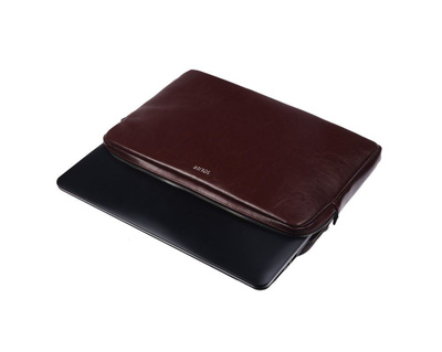 Genuine leather laptop case 13' Solier SA23 Burgundy