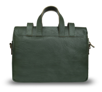 Genuine leather bicycle bag SR03 green