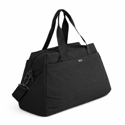 Materiałowa sportowa torba damska fitness Solier FB54 Eloa - czarny