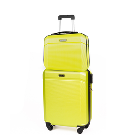 Travel suitcase set Travel case + cabin suitcase 20' ABS STL902 silver