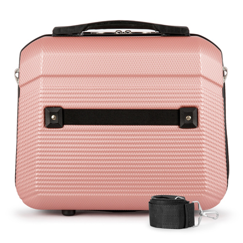 Cosmetic travel case ABS STL945 pink