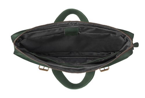 Genuine leather bicycle bag SR03 green