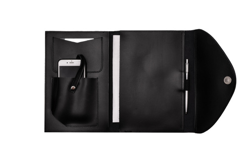 Genuine leather organiser Solier SA46 black