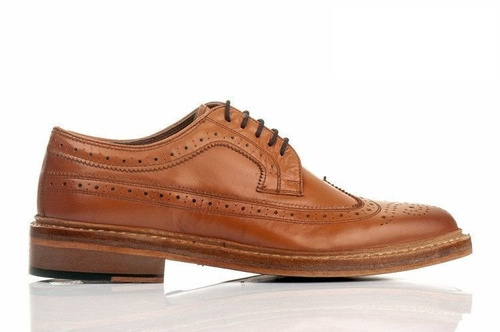 Genuine leather elegant Brogue Shoes Goodyear Welted