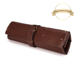 Personalizowane skórzane etui na noże Solier SA44 vintage brown