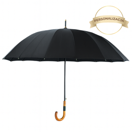 Duży parasol przeciwdeszczowy rodzinny - czarny